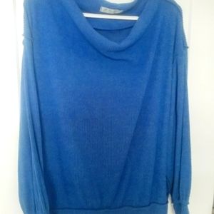 Free People Ribbed Cowl Neck Sweater